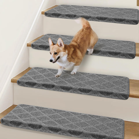 NEKL bullnose stair treads with edge protection for safer wooden stairs.