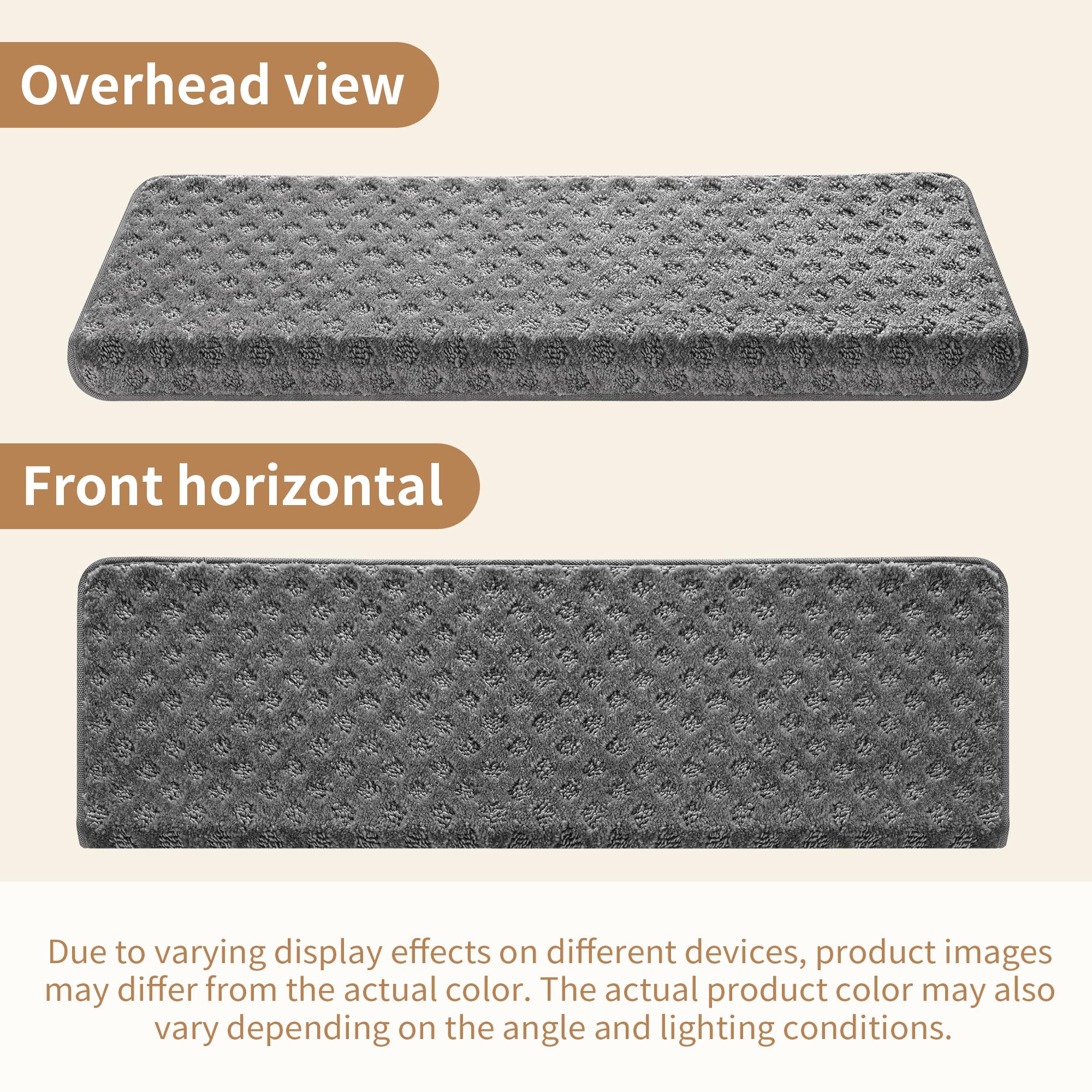 NEKL grey lattice stair protection blends with decor while offering practical protection.