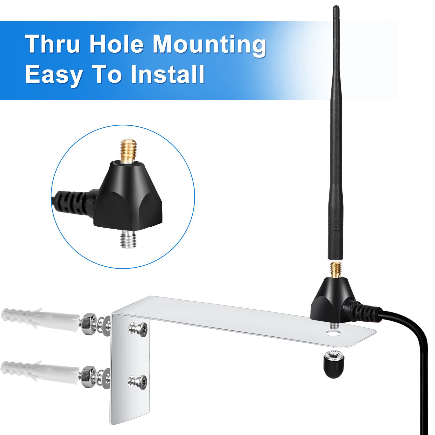 Nelawya 3m RG714 cable provides flexible routing with low loss for consistent signals.