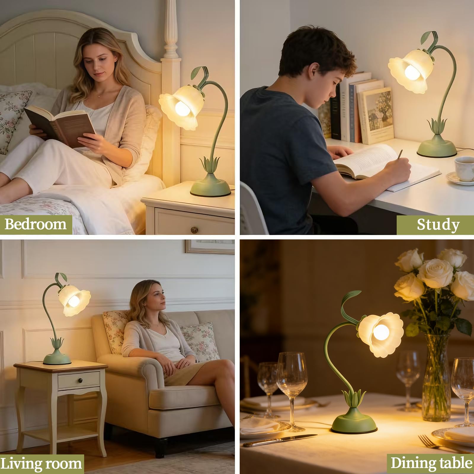 NELICOND Compact desk lamp suitable for small bedrooms and desks