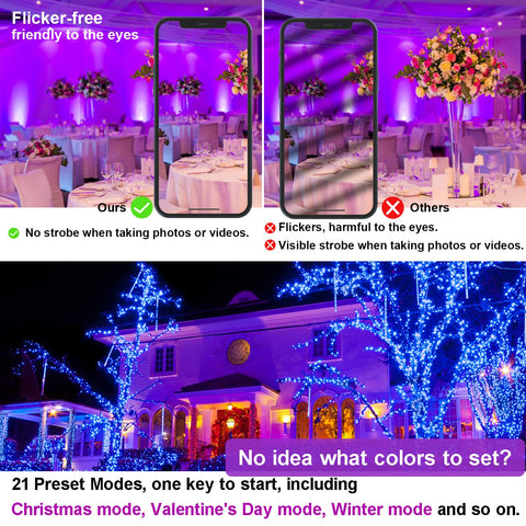 Neliwo Bluetooth 5.0 mesh flood light synchronized in groups