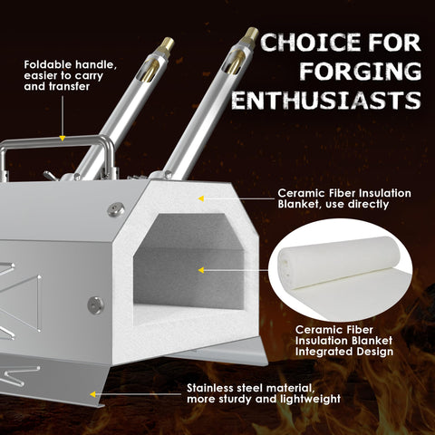 Nelyrho dual burner assembly enables faster heating for forging projects