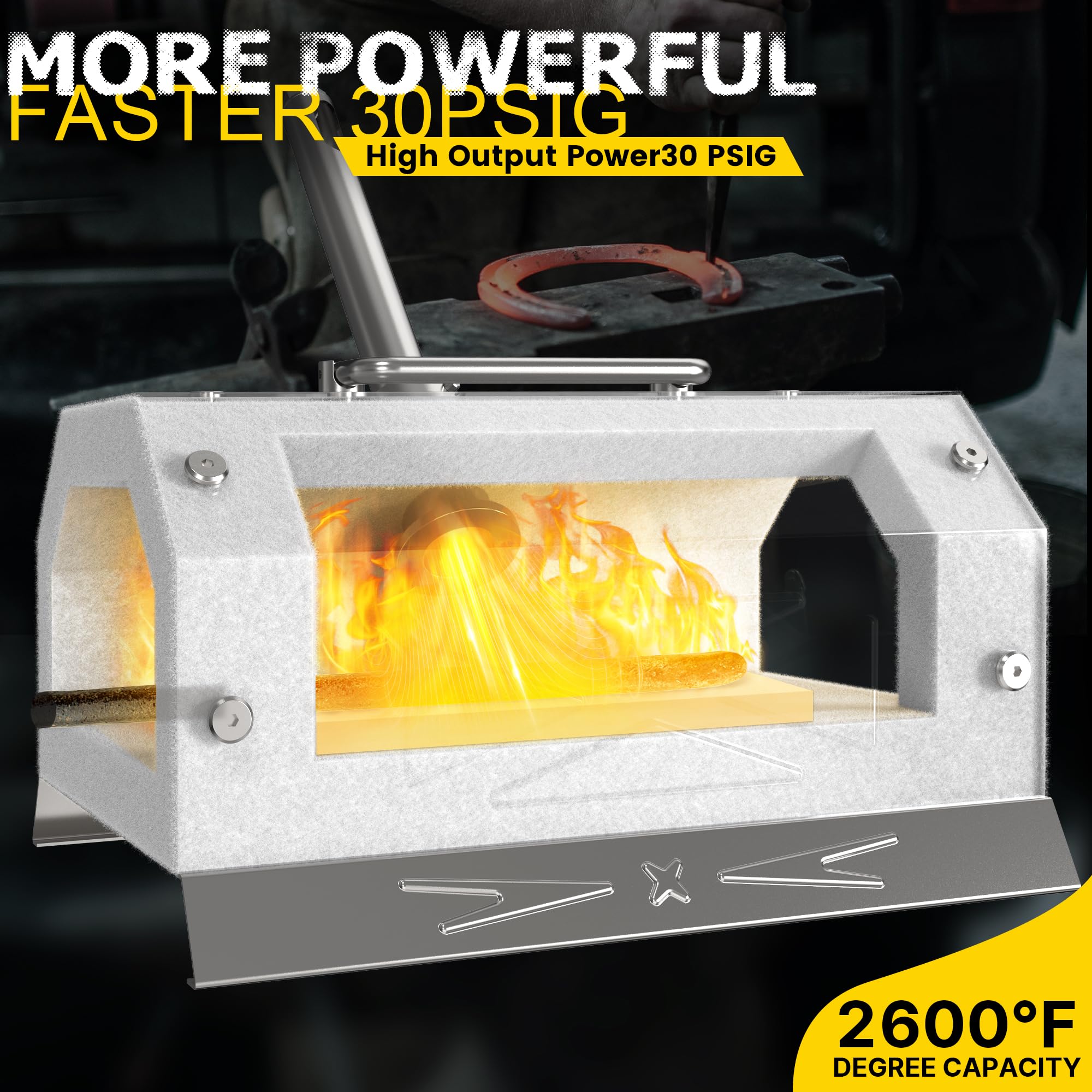 Nelyrho Stainless steel forge construction highlights durability and long life.