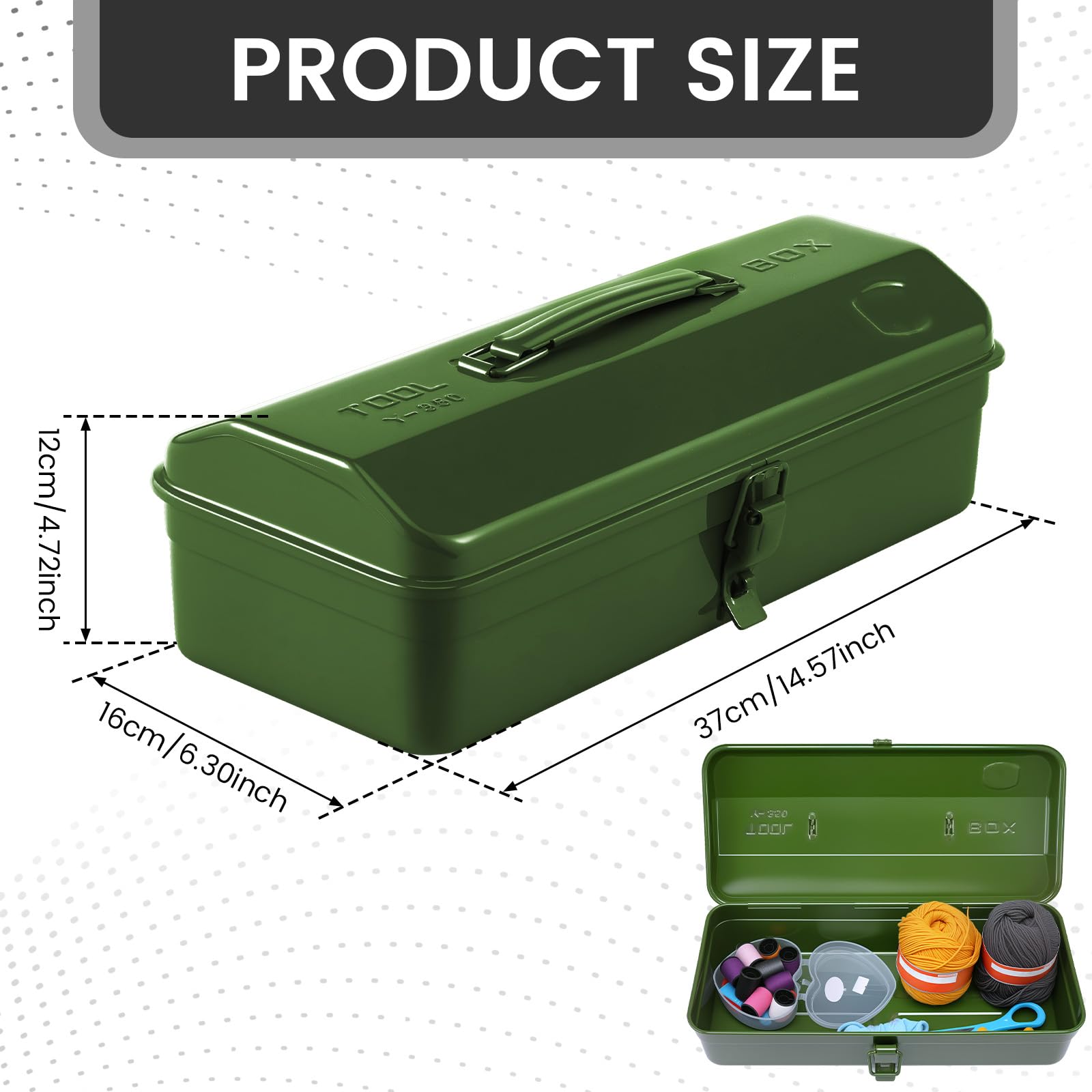 NEMTMCUA sturdy toolbox handle close-up for portable storage