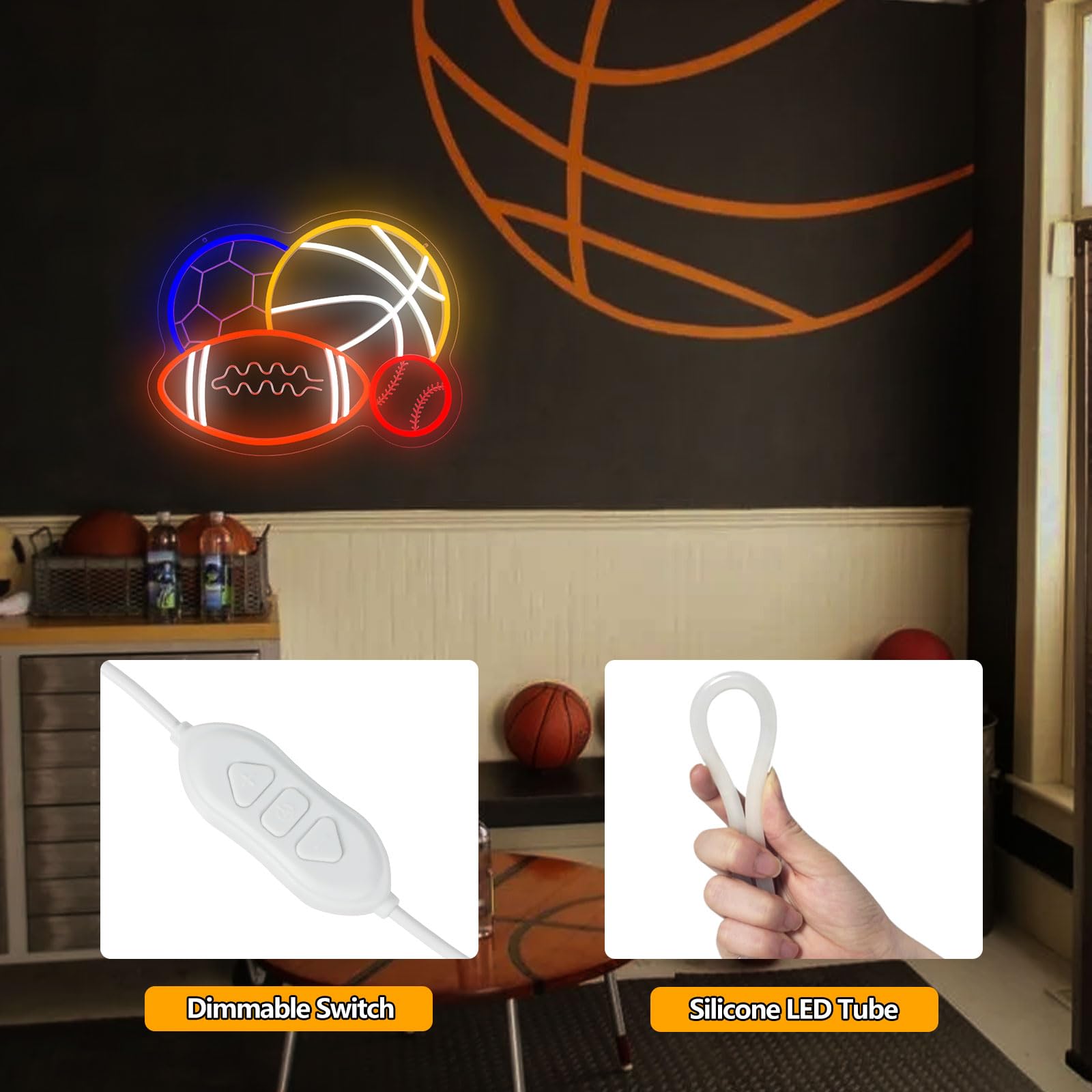 Nen Sign USB-powered neon light for easy setup on desk or shelf