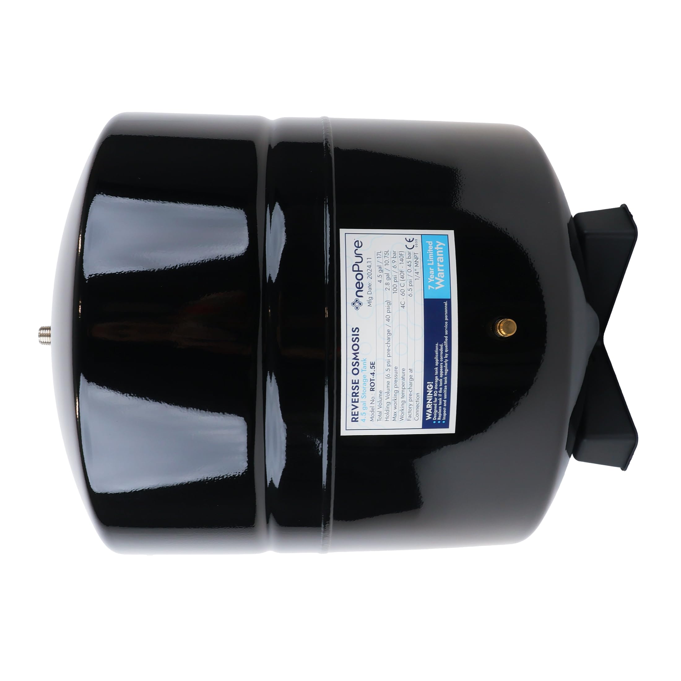 Neo-Pure residential RO tank designed for under-sink installation.
