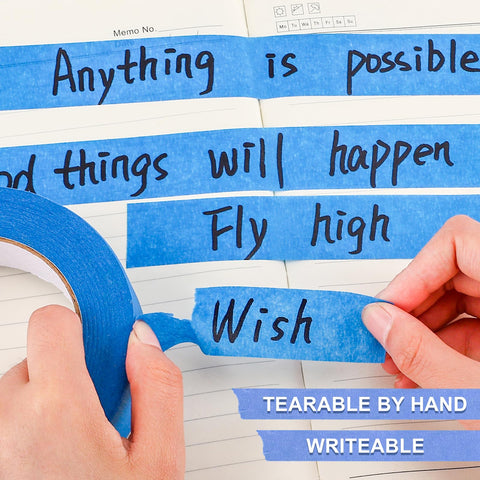 NEOACT multi-surface tape adheres well to walls, glass, metal, and more.