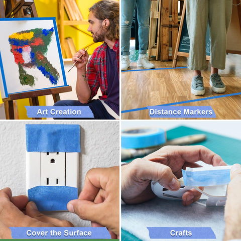 NEOACT writable masking tape supports zone marking before painting.