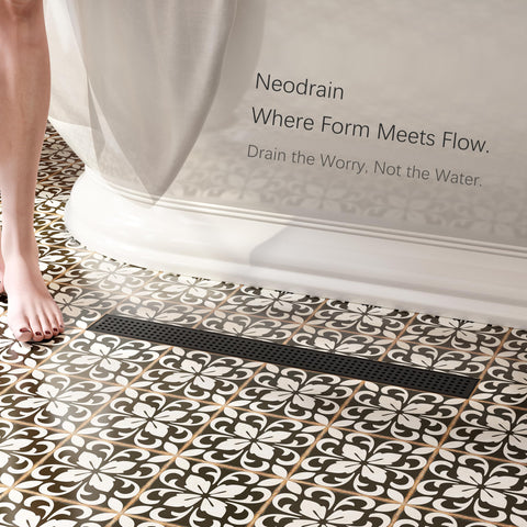 Neodrain 2-inch outlet compatible with standard plumbing connections