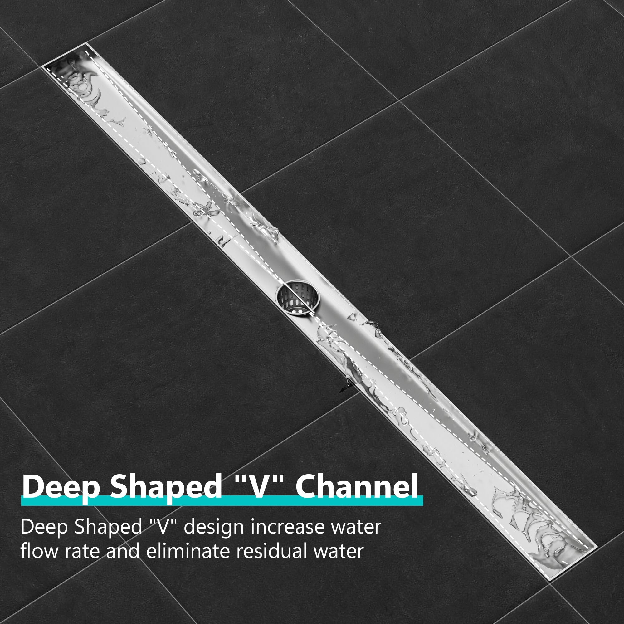 Neodrain adjustable feet assist level installation on uneven floors