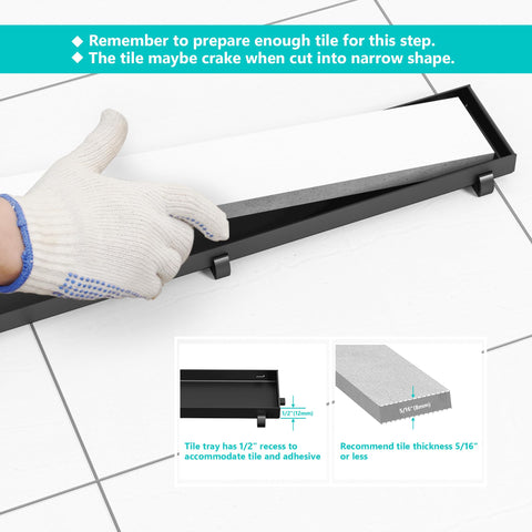 Neodrain removable mesh filter enables quick, thorough cleaning.