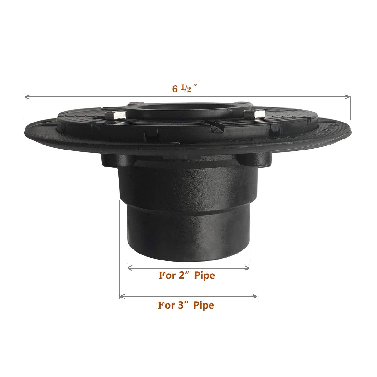 Neodrain no-hub shower drain connector compatible with 2-inch outlets