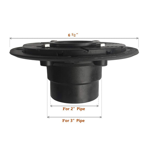 Neodrain no-hub shower drain connector compatible with 2-inch outlets