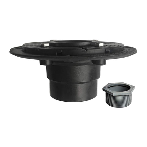 Neodrain PVC membrane fitting adapter ready to join floor drain piping