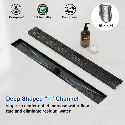 Neodrain removable Quadrato grate for easy cleaning and maintenance