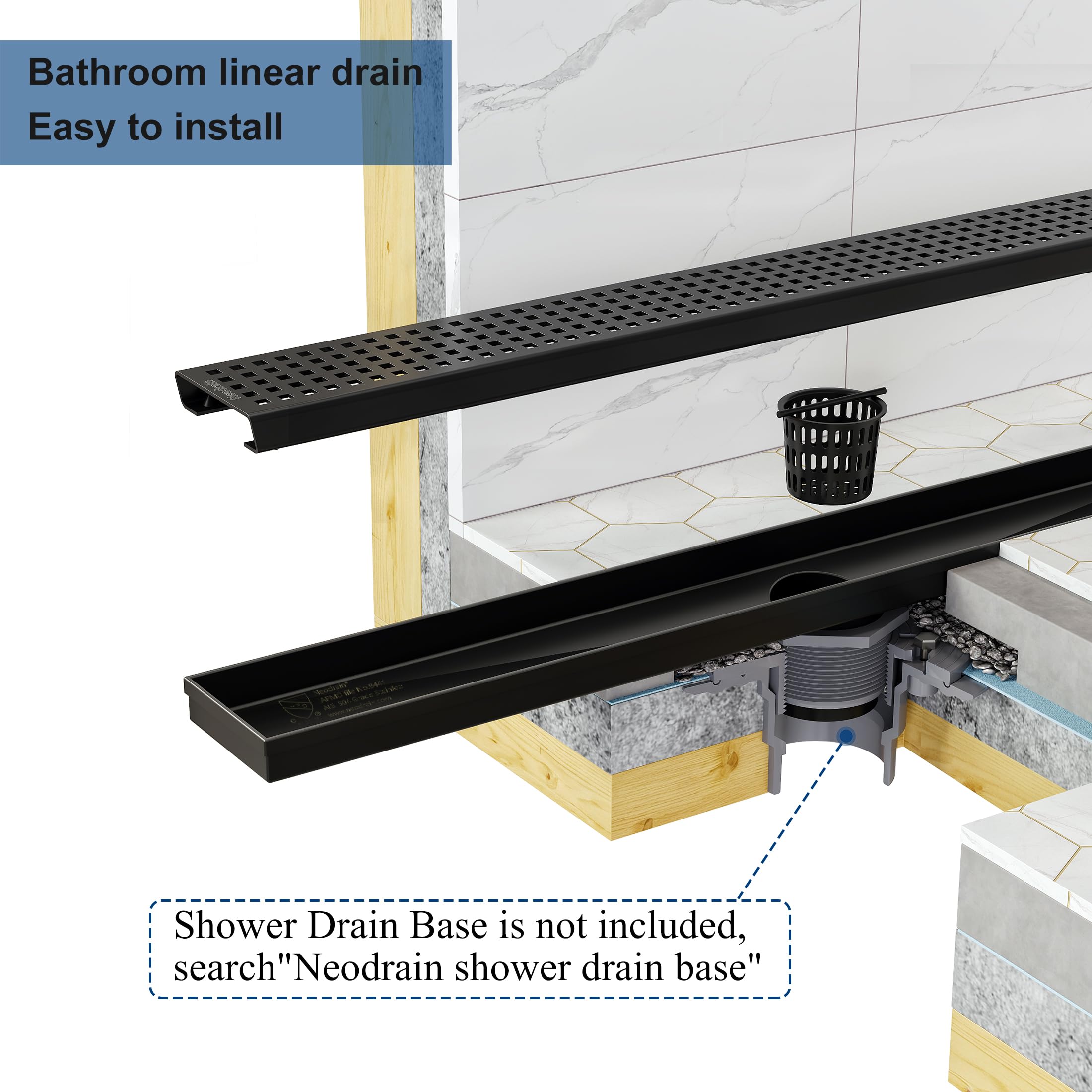 Neodrain Watermark and CUPC certified for safety and performance