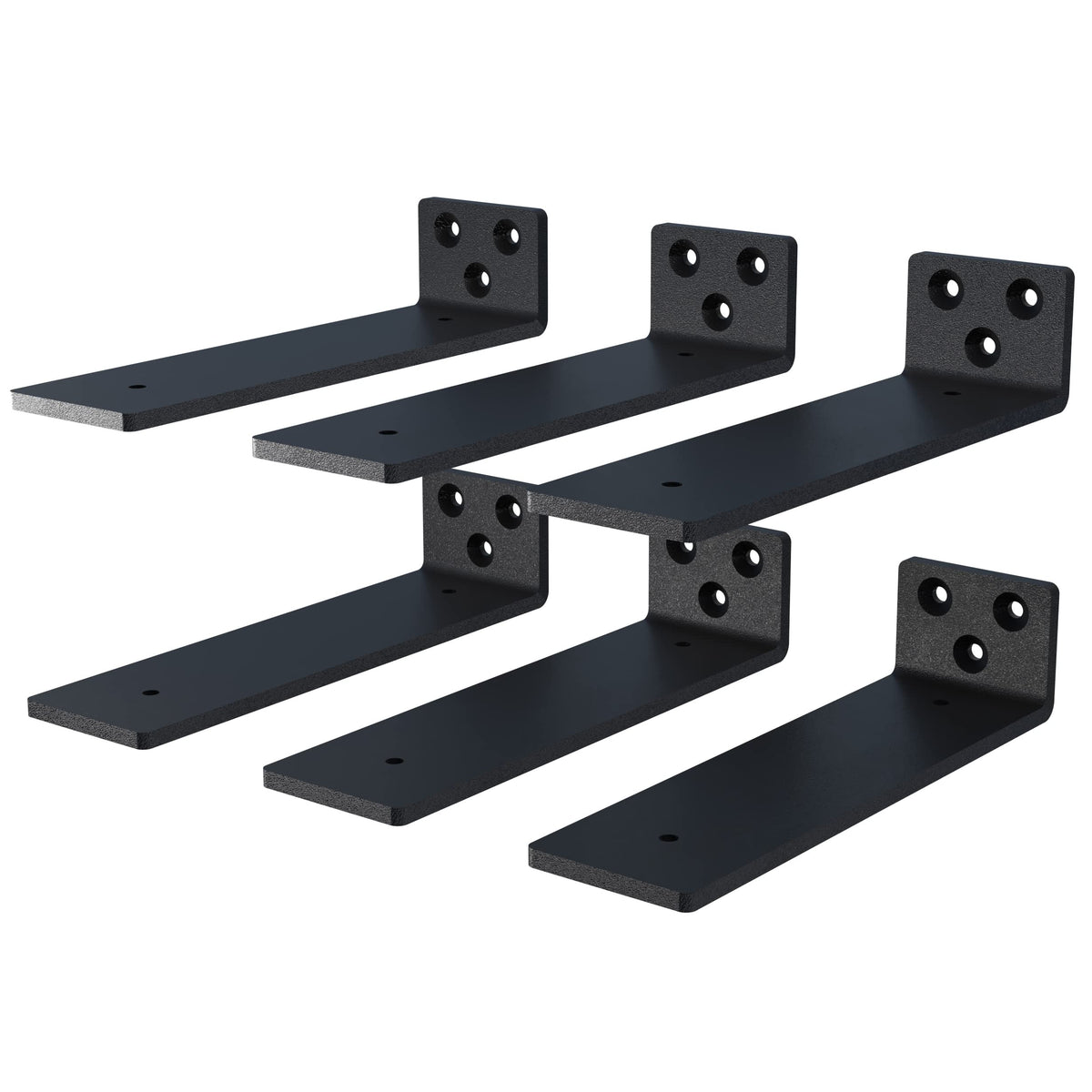 NEODROP 6-pack 10-inch floating brackets for hidden shelf support