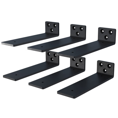 NEODROP 6-pack 10-inch floating brackets for hidden shelf support