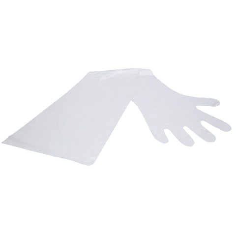 Neogen IDEAL shoulder-length OB glove in use for enhanced reach and sensitivity during procedures.