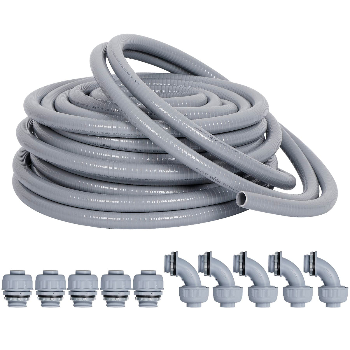 Neorexon liquid-tight conduit 25ft provides flexible protection for electrical installations