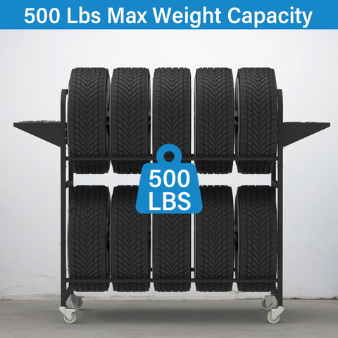 Neorexon tire storage rack anti-dust cover close-up protects tires.