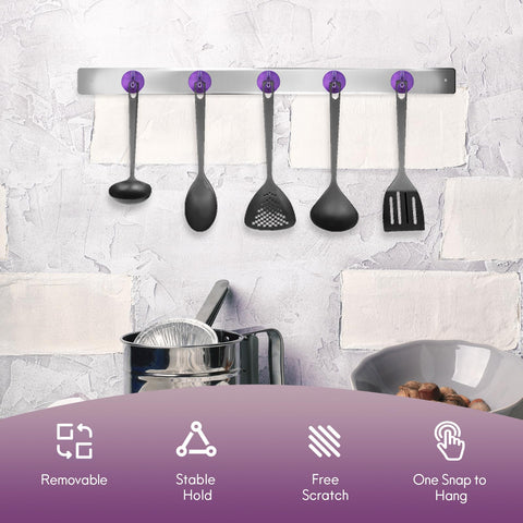 Neosmuk magnetic hook for fridge and kitchen, convenient utensil hanging.