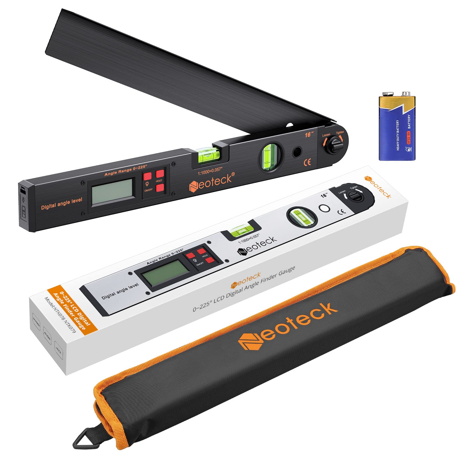 16-inch scale aids long edge measurements for carpentry projects.