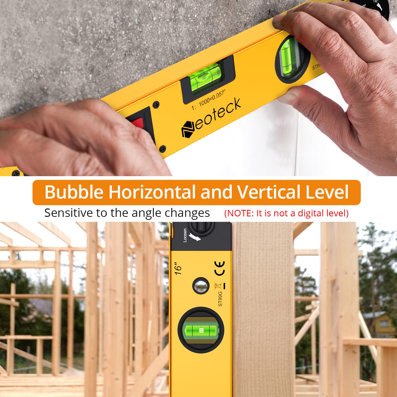 Neoteck locking knob stabilizes angles during measurement