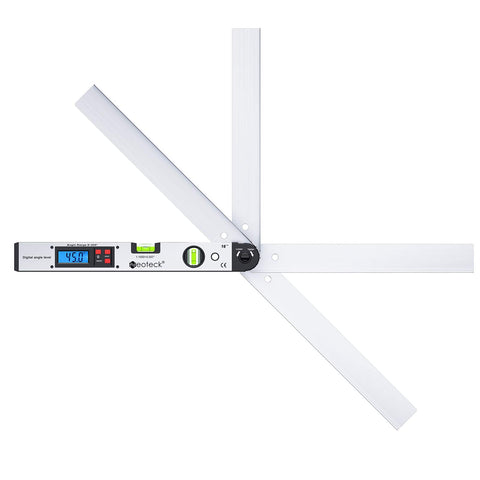 Neoteck workspace setup showing precise measurement tool in use.