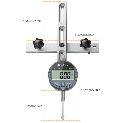Back cover and hardware organize the gauge components for tidy use.