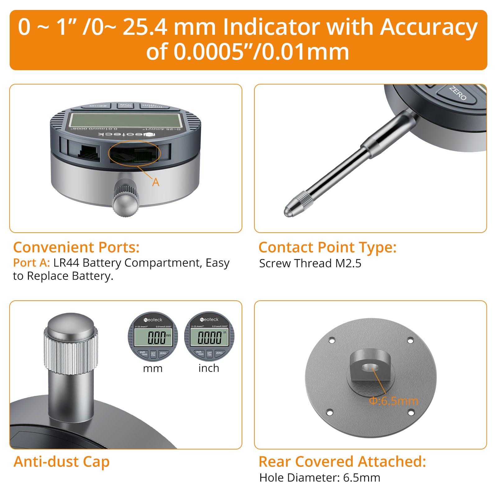 Neoteck gauge packaging with storage case protects and transports the kit.