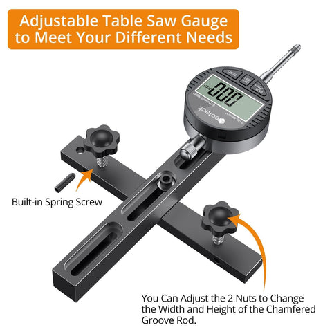 Neoteck gauge kit with storage case for portable tool management