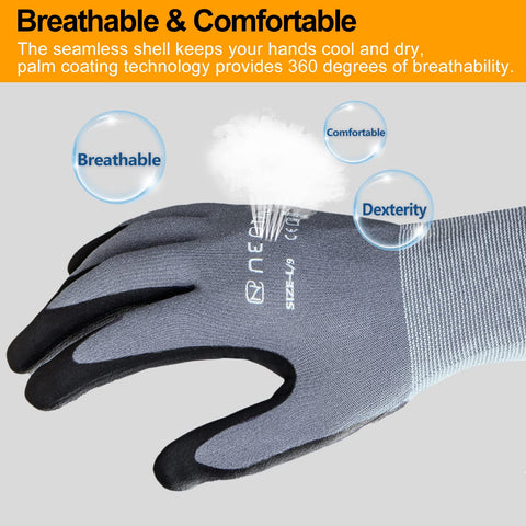NEOTRIL gloves feature an ergonomic 3D fit for precise fingertip control.