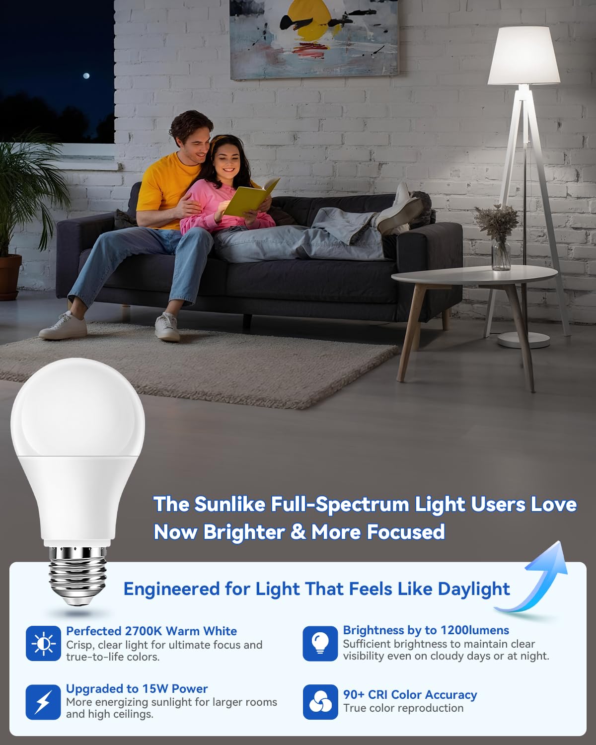Neporal 2700K warm light in indoor setup creates cozy ambiance.