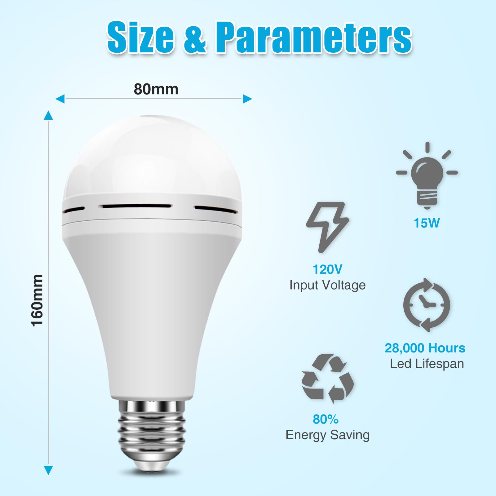 Neporal camping outdoor-hook bulb for patio or tent lighting