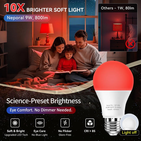 Neporal energy-saving red light reduces costs while lasting up to 28,000 hours.