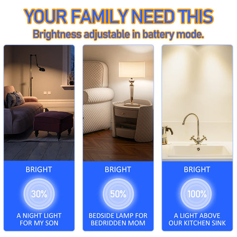 Neporal LITE bulb offering 12-hour backup for extended outages.
