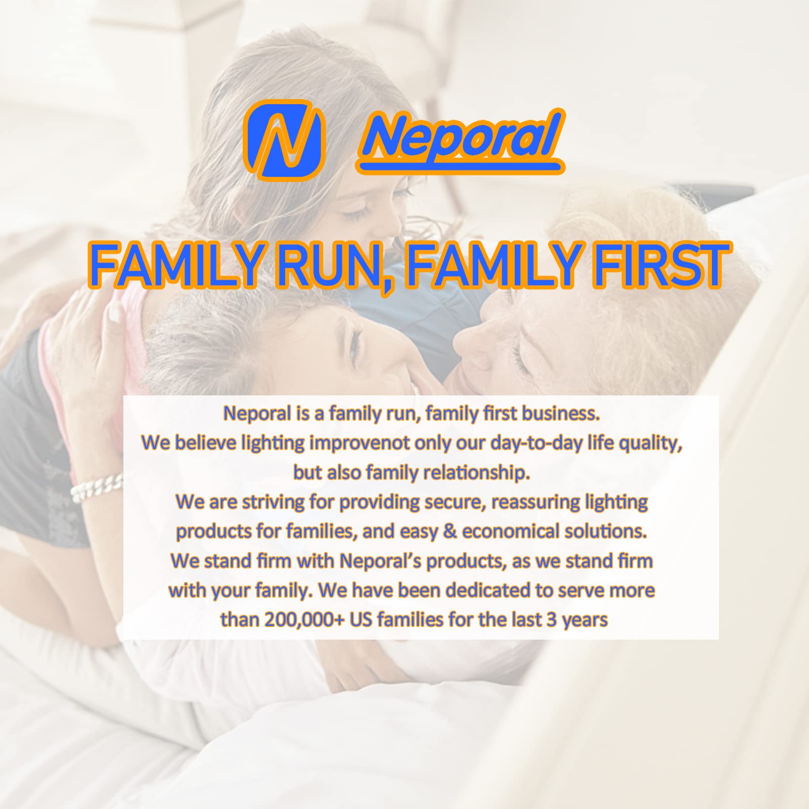 Neporal LITE provides safe, energy-efficient emergency lighting at home.