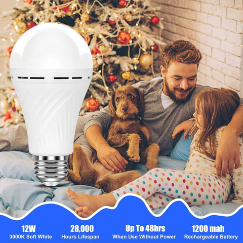 Neporal LITE bulb with hanger for portable lighting anywhere.