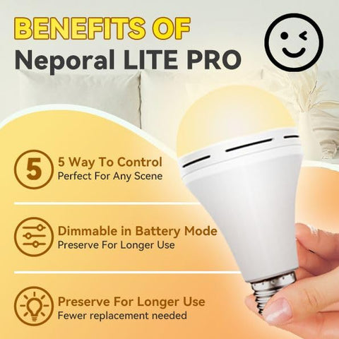 Neporal LITE PRO ordinary light image shows everyday use with recharging.