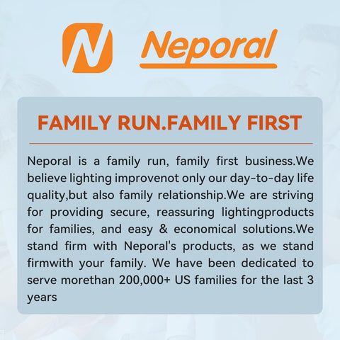 Neporal MagicGlow bulb delivering bright 800 lumens.