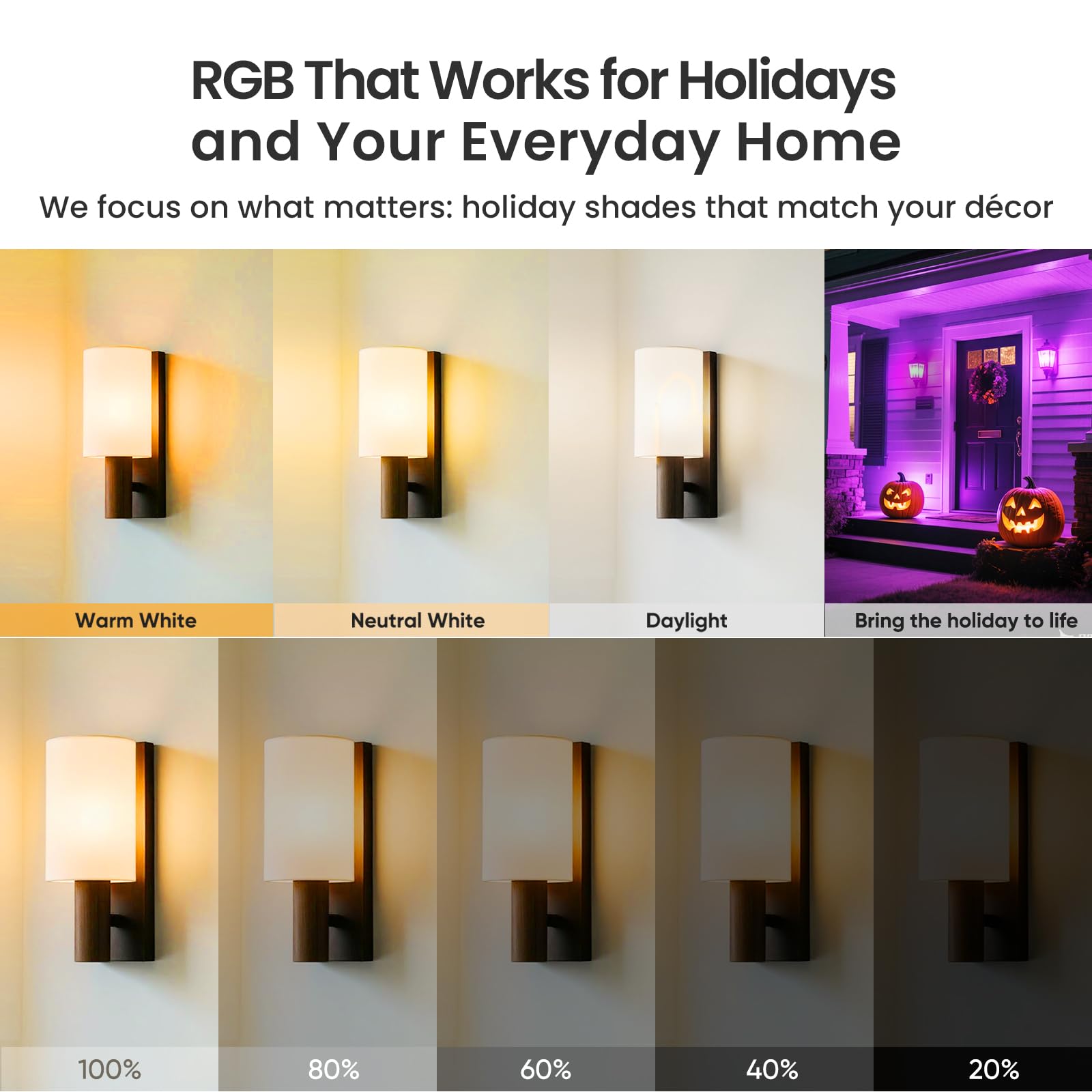 Neporal MagicGlow memory mode recalls your preferred scene for bedtime routines.