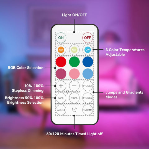Neporal four pack provides varied colors and white tones across rooms