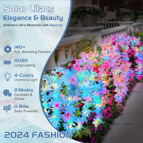 Neporal solar flowers 140 blooms close-up showcases lifelike petals