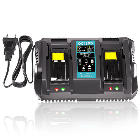 NEPOWILL dual ports charger powering Makita batteries efficiently