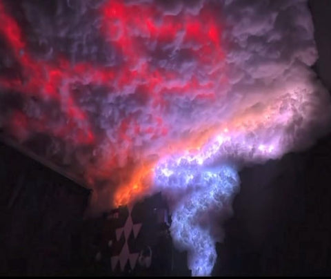 Neptten thunderstorm LED strip for immersive gaming room atmosphere and dynamic visuals.
