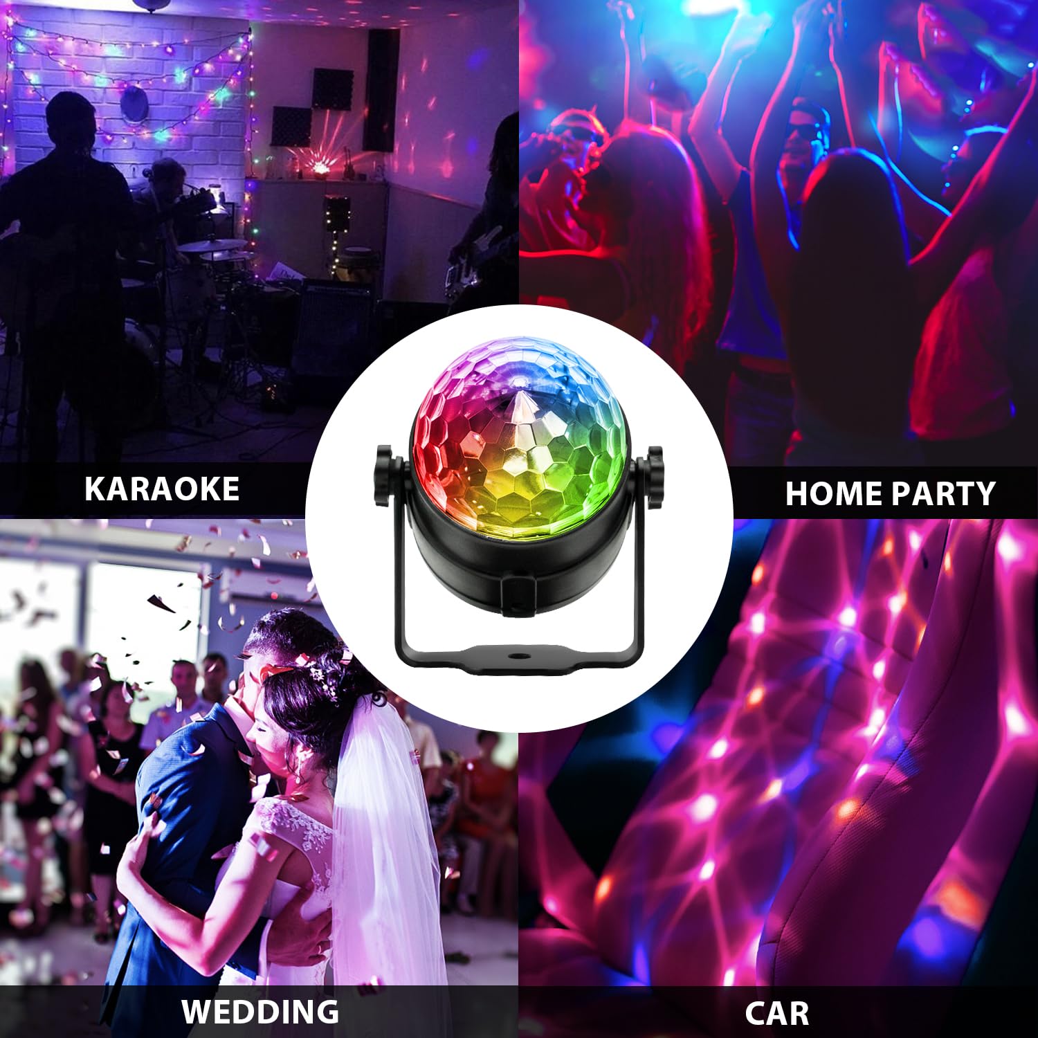 NEQUARE disco ball lights suit holiday-parties with festive vibes