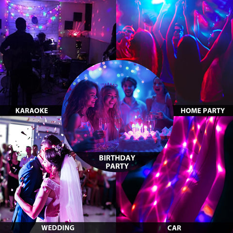 NEQUARE disco ball lights home party ambience for Halloween and more.