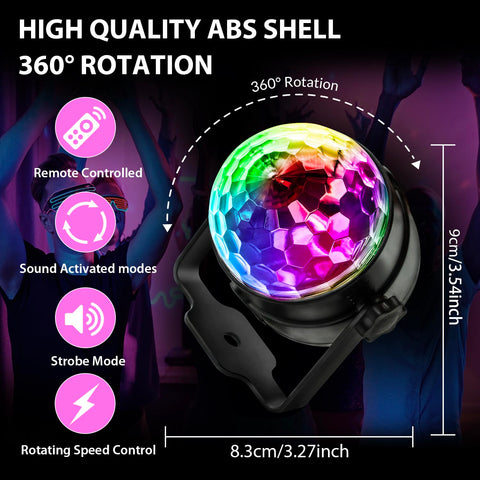 NEQUARE disco ball lights elevate karaoke-room ambience with color