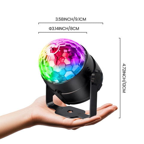 NEQUARE disco ball lights remote-control for easy room-wide control